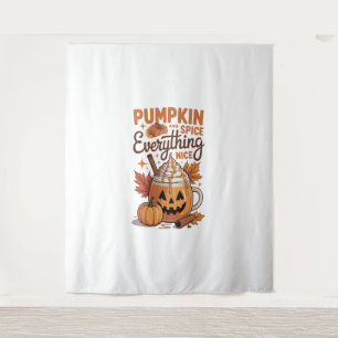Tapiz Halloween con especias de calabaza