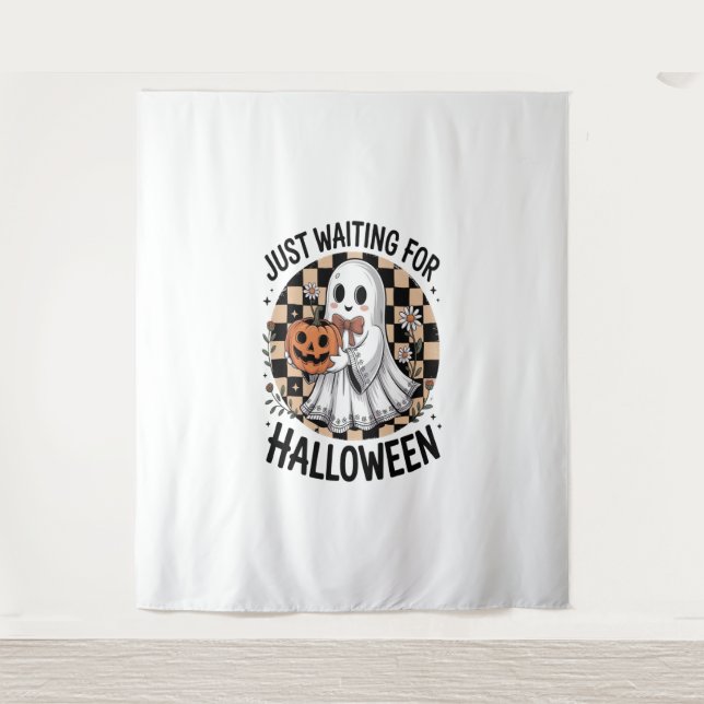 Tapiz Halloween de la vaca de la montaña (2) (Anverso)