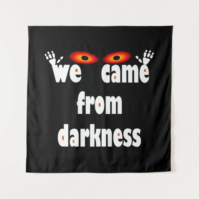 Tapiz Halloween divertido de temporada de fantasía (Anverso)