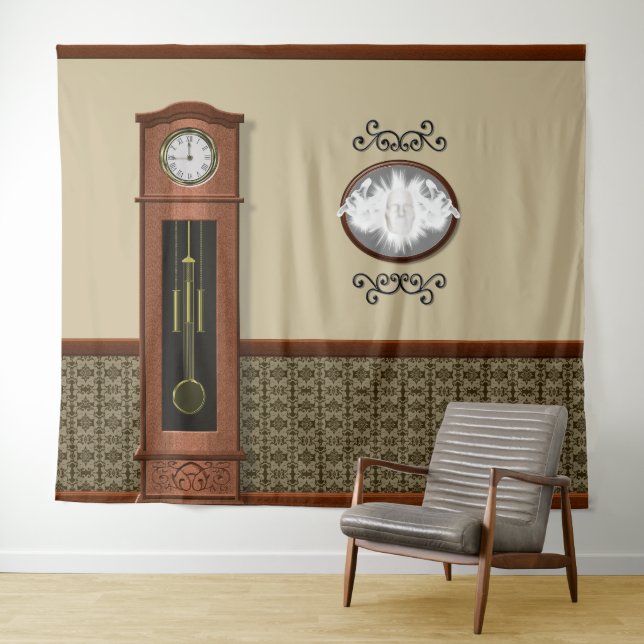 Tapiz Halloween, el espejo fantasma de la casa embrujada (In situ (horizontal))