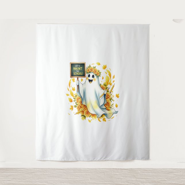 Tapiz Halloween en la Escuela de Brujas (Anverso)