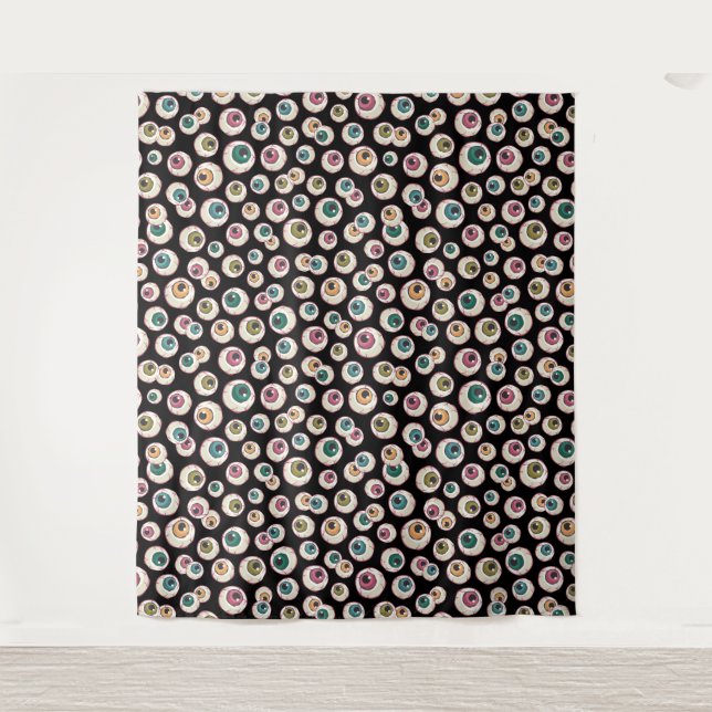 Tapiz Halloween Eyeballs Foto de fondo (Anverso)