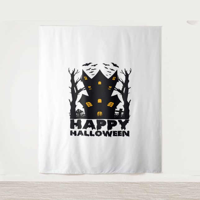 Tapiz Halloween (Feliz Halloween House) (Anverso)