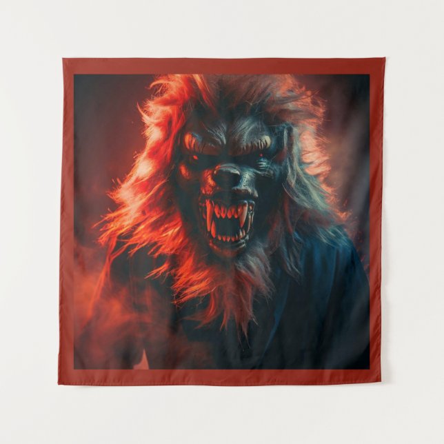 Tapiz Halloween - Hombre Lobo 4 (Anverso)