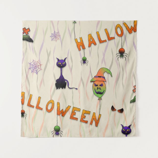 Tapiz Halloween Illustrations (Anverso)