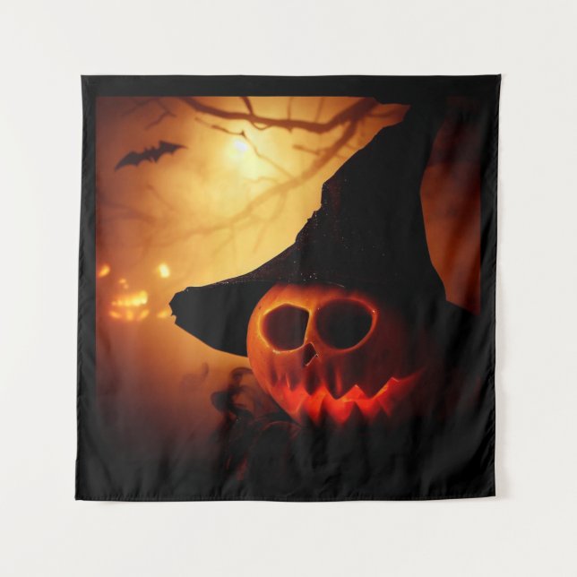 Tapiz Halloween - Jack O'Lanterns 1 (Anverso)