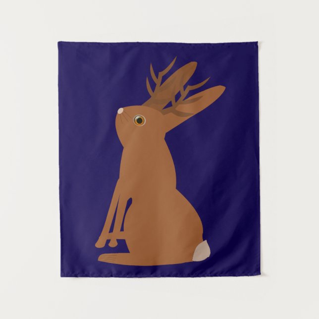 Tapiz Halloween Jackalope Trick o Trete (Anverso)