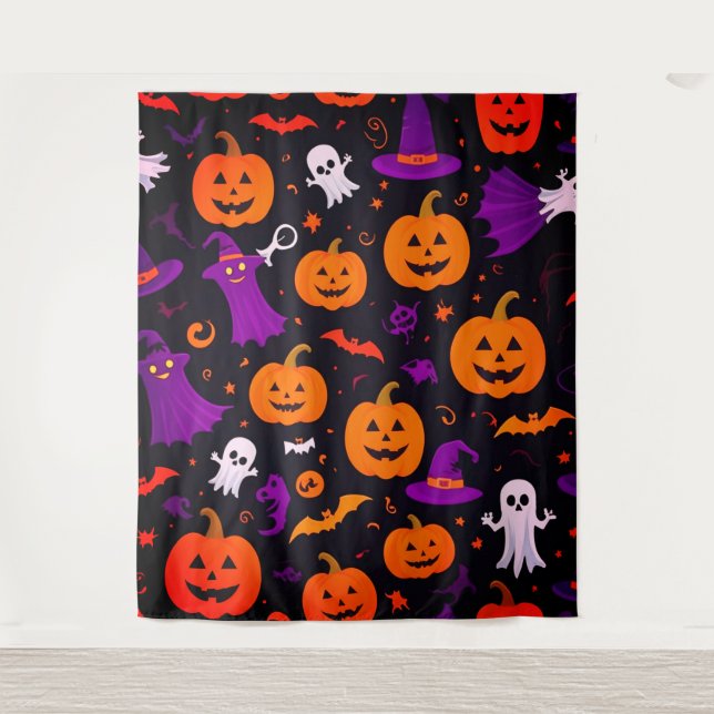 Tapiz Halloween lúdico (Anverso)