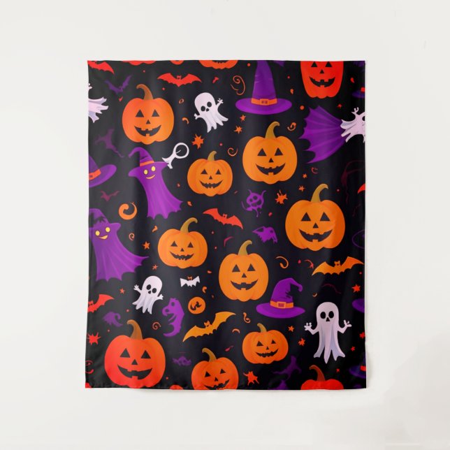 Tapiz Halloween lúdico (Anverso)