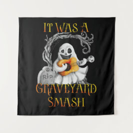 Tapiz Halloween Monster Mash Fantasma Graveyard