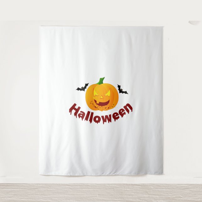 Tapiz Halloween sangriento (Anverso)
