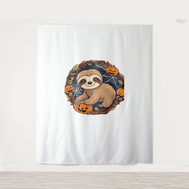 Tapiz Halloween, Sloth, 31 de octubre, clase de Acción d (Anverso)