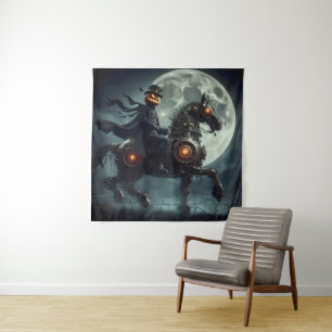 Tapiz Halloween Steampunk Jinete sin Cabeza