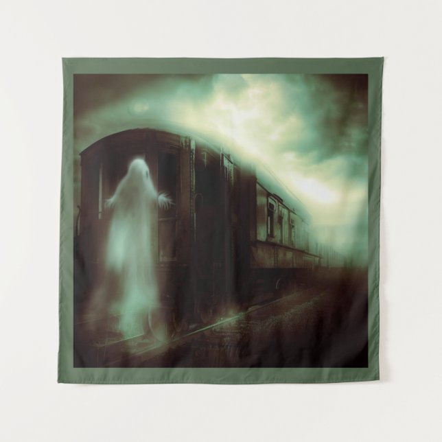 Tapiz Halloween - Tren perseguido 1 (Anverso)
