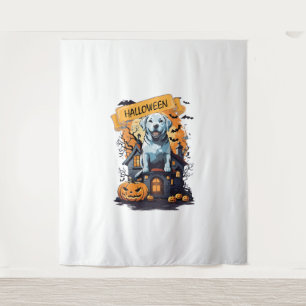 TAPIZ HALLOWEEN Y PERRO