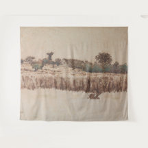 Hamlet en un campo de trigo | Jean-Francois Millet