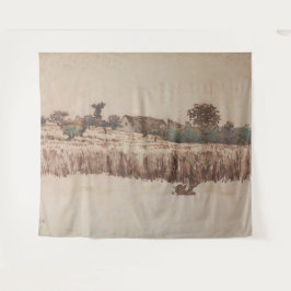 Tapiz Hamlet en un campo de trigo | Jean-Francois Millet