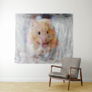 Tapiz hámster de animales artísticos
