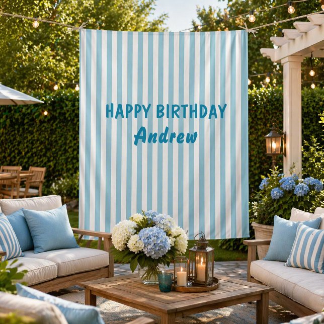 Tapiz Happy Birthday Personalized Banner Wall Tapestry (Subido por el creador)