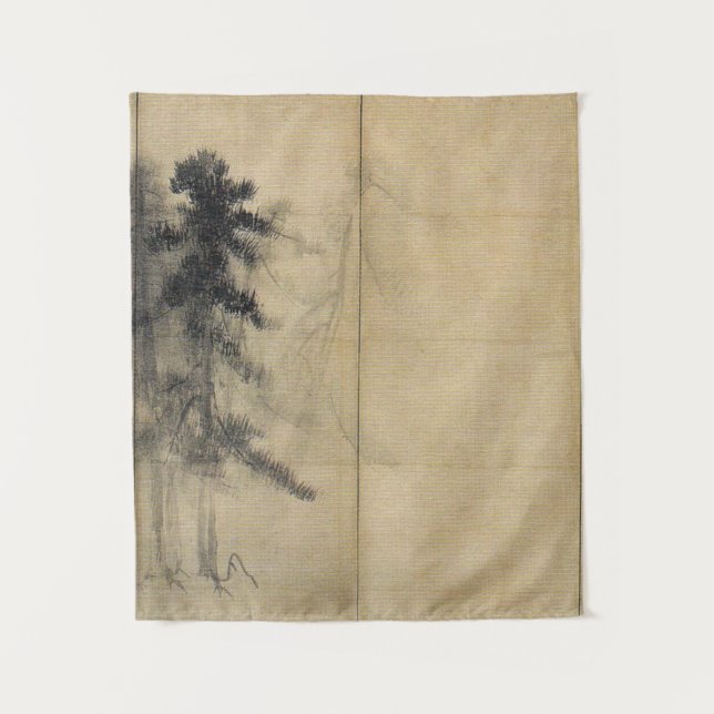 Tapiz Hasegawa Tōhaku Pine Trees (Anverso)