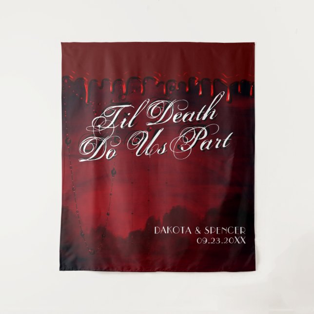 Tapiz Hasta que la Muerte nos Separe | Cabina de Fotos e (Anverso)