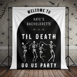 Tapiz Hasta que la Muerte nos Separe Fiesta de Esqueleto
