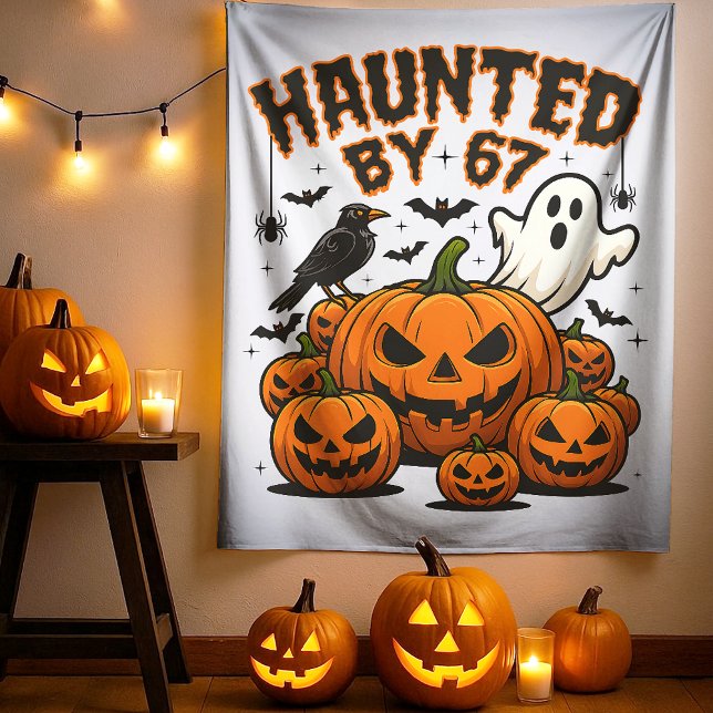 Tapiz Haunted by 67 Funny Ghost And Pumpkin Halloween (Subido por el creador)