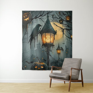 Tapiz Haunted Hollow – Noche de Halloween