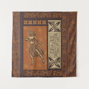 Tapiz Hawai - Cartel Samoan Hula Tapa impreso