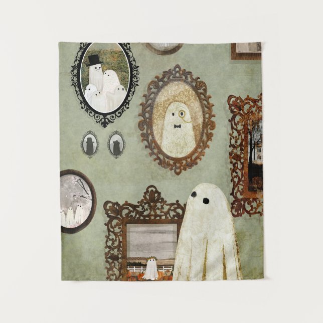Tapiz Hay un fantasma en la galería (Anverso)