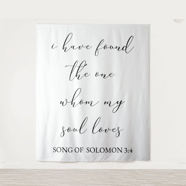 Tapiz He encontrado el fondo de un Boda (Anverso)