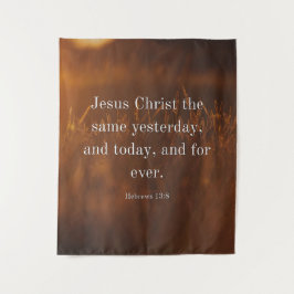 Tapiz Hebreos 13:8 RVR Biblia Verso Jesucristo el mismo