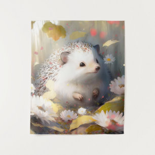 Tapiz Hedgehog Retrato Animal Pintura Selva de Vida Silv