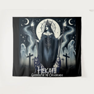 Tapiz Hekate Goddess of the Crossroads Ghostly Spirits