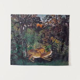 Tapiz Henri Rousseau - El león hambriento