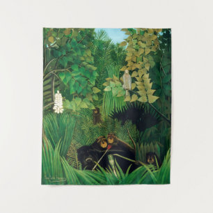 Tapiz Henri Rousseau - Los alegres bromistas