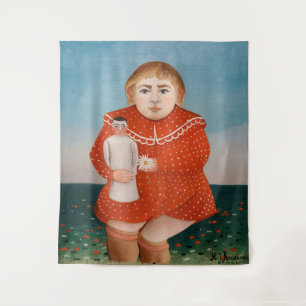 Tapiz Henri Rousseau - Niño con una muñeca