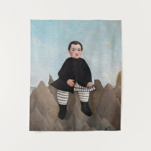 Tapiz Henri Rousseau - Niño en las rocas