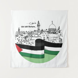 Tapiz Herencia y esperanza palestinas: Regresaremos