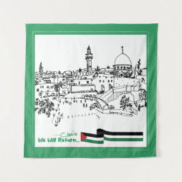 Tapiz Herencia y esperanza palestinas: Regresaremos