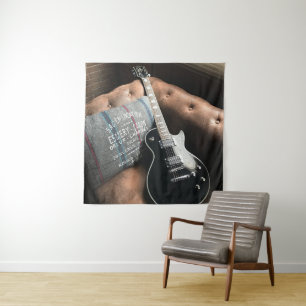 Tapiz Hermosa guitarra acústica