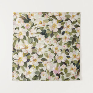 Tapiz Hermosa primavera floral con ramas de árboles flor