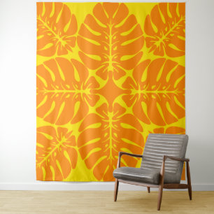 Tapiz Hermosa tapicería tropical hawaiana de tejido