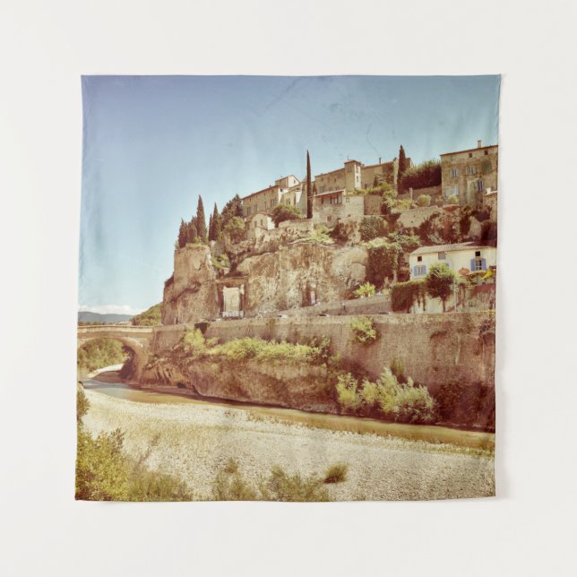 Tapiz Hermosa villa medieval de Vaison la Romaine, P (Anverso)