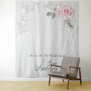 Tapiz Hermosas Rosas Rosadas Pintadas Karen
