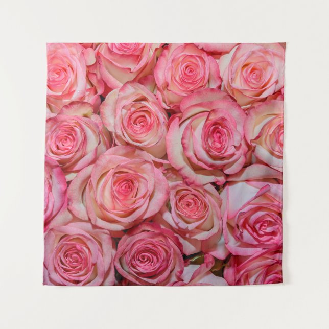 Tapiz Hermosas rosas rosas (Anverso)