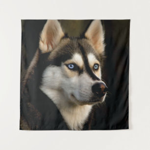 Tapiz Hermoso Cojín decorativo Husky