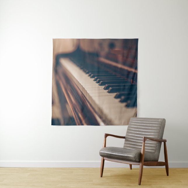 Tapiz Hermoso diseño de piano (In situ)