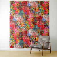 Hermoso Modelo Floral Brillante Abstracto Abstract