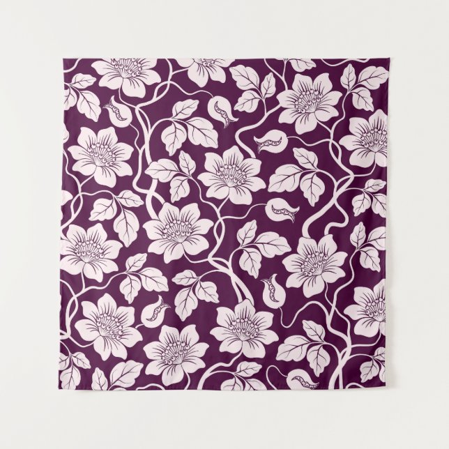 Tapiz Hermoso patrón floral (Anverso)